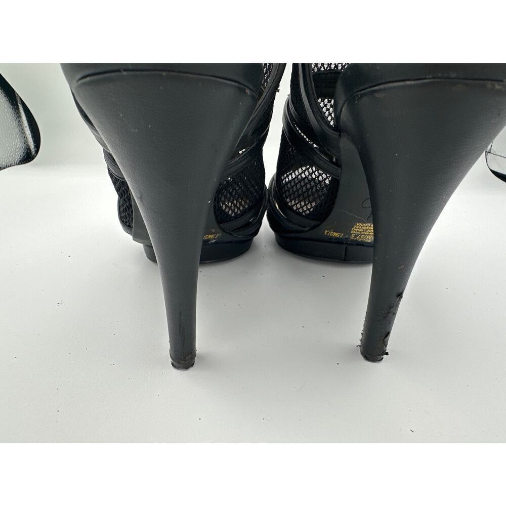 Jessica Simpson Fedelee Black Sports Mesh heels size 7.5 - Picture 4 of 5